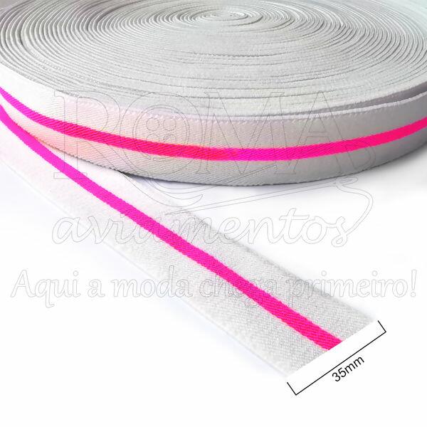 elastico listrado branco pink fluor 061993 b